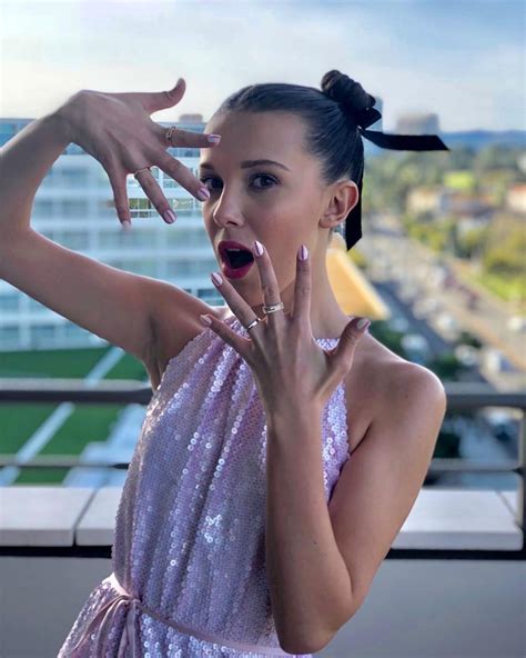 millie boby brown sexy|Millie Bobby Brown Wears Purple Bikini on Instagram